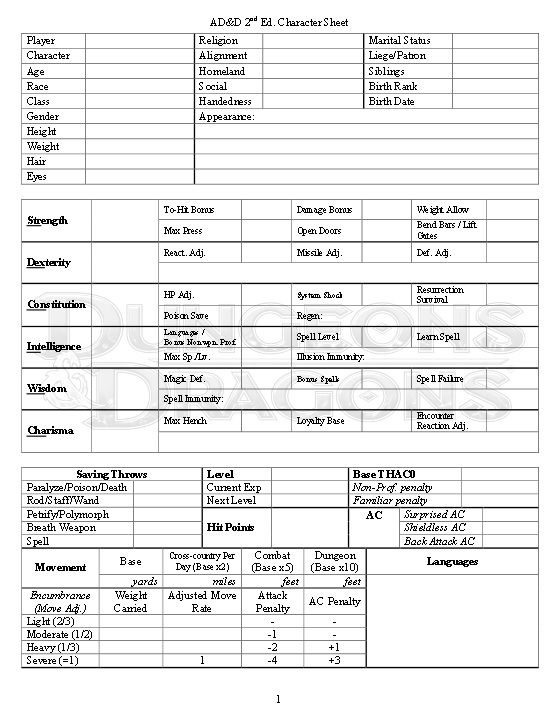 Ad%26amp%3bd 2nd Edition Skills And Powers Character Sheet